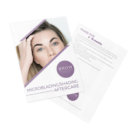 Aftercare Advice Cards – Microblading/shading