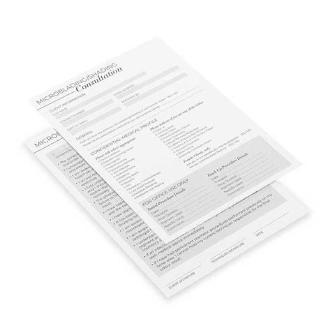 Consultation Cards – Microblading/shading